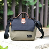 吉尼佛（jenova） 摄影包单肩相机包女男佳能 R5 R6微单相机包富士xt5索尼a7微单包 61130【小号】黑/军绿色