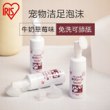 爱丽思（IRIS） 宠物湿巾狗狗湿巾纸猫咪专用抑菌清洁IRIS宠物用品 宠物免洗洁足泡沫(120ml)