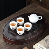 匠之典作 茶盘家用沥水盘现代简约茶海干泡小茶台储水实木功夫茶托盘