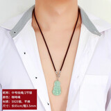 潮尚美925银项链绳珠宝专用挂件绳吊坠挂绳手工编绳挂脖饰品配件 中号挂绳65cm/咖啡绳