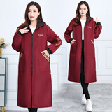 加长款加绒防油防水罩衣长袖工作服外穿大褂成人男女士罩衣工作服 加长款（枣红）防水加绒 2XL建议（100-140斤）