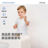 爱慕婴幼奶皮净痕春夏新品抗菌A类中性婴儿短袖上衣男女轻薄舒适宝宝衣服 蓝AB212E041 100