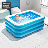 Bestway充气游泳池家用球池加厚家庭大号戏水池成人 1.5米蓝白泳池【电泵豪华套餐】
