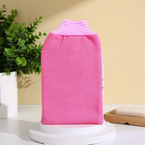 切叶蚁双面搓澡巾强力去污男女加厚搓澡手套新款搓澡神器细砂洗澡巾 北欧粉