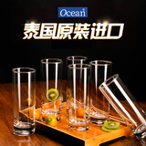 鸥欣原装进口直身水杯玻璃杯耐热茶杯水杯水具套装果汁杯 6支装320ML(B07811)