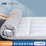 安睡宝（SOMERELLE） 床褥 杜邦特氟龙三防软床褥子宿舍榻榻米床铺垫被子加厚姨妈垫瑜 180*200cm灰边【特大款】