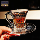 BOHEMIA捷克BOHEMIA进口水晶玻璃卡布奇诺热饮咖啡杯花茶杯热饮杯碟套装 捷克威灵顿咖啡杯不含碟