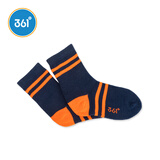 361°361童袜儿童袜子男女童长袜运动袜【1双装】 N11832361 藏青杂色 4