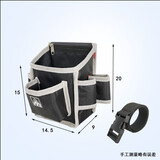 木工钉子兜装修木工腰包彩钢瓦电动扳手木工钉兜新款加厚螺丝耐磨 F102黑+插扣腰带