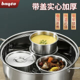 拜格（BAYCO）304不锈钢碗 蒸蛋碗婴儿宝宝辅食工具蒸鸡蛋羹专用碗炖盅 BC5129