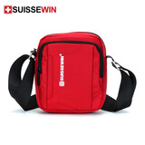 SUISSEWIN瑞士军士刀单肩包情侣款休闲风竖款方包多功能男女通用时尚小包轻