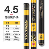 光威（GW） 光威竹山黑坑6H台钓竿超轻超硬竞技黑坑碳素钓鱼杆罗非直飞