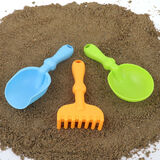 ZOCO儿童软胶耐摔沙滩桶套装男女宝宝小铲挖沙玩雪工具小孩子戏水玩具 【玩沙小铲3件套】