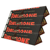 Toblerone 瑞士三角 进口蜂蜜扁桃仁黑巧克力100g*4条  进口巧克力零食
