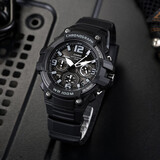 卡西欧（CASIO）男表  学生运动手表 多功能双显电子表 防水夜光石英表 夜光指针MCW-100H-1A3