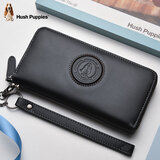 暇步士男士长款钱包牛皮手包软头层牛皮手拿包名牌皮夹2025新款 头层牛皮【官方授权】黑色