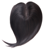 宜心 假发女真发假发片夏季透气款头顶补发片遮白发块片全手织假发片 14.手织【13*14】30cm棕色-中分