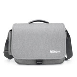 臻凤禾尼康相机包 单反d7500d7100d3200d5600d90男单肩摄影zfc z5z50z30 浅灰色大号