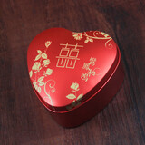 心形婚礼糖盒结婚喜糖袋喜中韩欧式喜糖盒子创意马口铁盒小礼盒 鸾凤和鸣 小号
