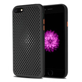 果不凡 适用苹果6s/6plus手机壳散热防摔软壳iPhone6splus硅胶防摔保护套透气防指纹款 【质感黑】-透气散热-磨砂防指纹 苹果6plus/6splus-5.5英寸