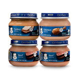嘉宝婴幼儿宝宝肉泥鸡肉牛肉火鸡猪肉泥4罐装辅食组合 牛肉2罐+鸡肉1罐+火鸡1罐 71g*1瓶 罐装