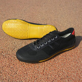 双星八特男女工作排球透气跑步训练牛筋底平底足球中考体育考试用鞋拔河鞋 黑排球 41 （运动鞋42）