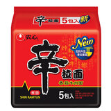农心 辣白菜拉面拌面韩式泡菜面韩国口味泡面辛拉面方便面宵夜 经典辛拉面120g*5袋