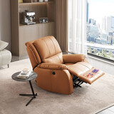 芝华仕（CHEERS）头等舱皮单椅智能椅真皮沙发客厅电动功能可躺摇芝华士k621 【轻奢/头层皮】赤霞橙-电动躺-基础款 年后第一批发货（详询客服）