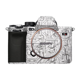 美本堂 适用于索尼A7R5相机保护贴膜SONY a7r5机身贴纸贴皮碳纤维磨砂3M 电路白 索尼A7R5