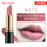 露华浓（Revlon）口红丽采黑管唇膏女士保湿滋润哑光口红豆沙色不掉色化妆品女彩妆 415#甜粉午茶