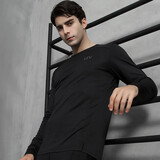 力为（Leevy）运动t恤男长袖 秋季跑步上衣 修身透气速干健身训练