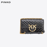 PINKO【品高】女包小号羊皮绗缝链条斜挎单肩飞鸟包100074A0GK