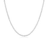 梦金园   银项链女 足银锁骨链简约裸链送女友新年礼物