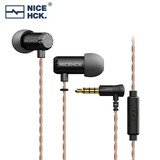 NICEHCK钛美X39 原道耳机HiFi入耳式6mm镀钛振膜动圈金属带麦圆孔K歌游戏睡眠发烧适用于vivo小米华为苹果 钛美 黑色带麦