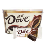 德芙（Dove）新货巧克力礼盒装碗装喜糖伴手礼新老包装随机发圣诞节零食礼盒 【1碗】丝滑牛奶(18条) 碗装 252g