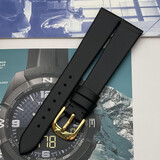 适用于天梭1853海浪系列T112原厂皮带 T112210A 原装真皮表带女 15MM 原厂黑色+金色针扣 15mm