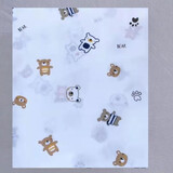 木阳森纯棉平纹纱布100%全棉斜纹包棉花棉絮被子衬布里布稀网布内胆布料 小熊 一米【平纹加密布料】