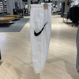 耐克（NIKE） 休闲裤女裤夏季新款休闲裤梭织防风宽松小脚裤长裤DM6184-010 DM6184-100白色 L