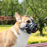 dogstory中型犬狗嘴套大型犬狗狗嘴罩柯基金毛咬叫止吠宠物嘴套 黑色 1号（建议体重10-20斤）