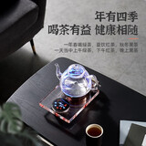 玉焰Y5全自动上水电热水壶底部抽水煮茶壶水晶玻璃智能家用恒温 1L Y5 净水器款