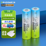 德力普（Delipow）充电电池 5号电池 大容量2500mAh适用玩具/挂钟/鼠标键盘/遥控器/电动牙刷等