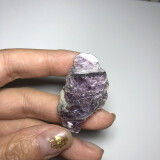 天然水晶宝石石头奇石矿石标本原石摆件地质教学科普摆件 紫云母一块(2-3cm)