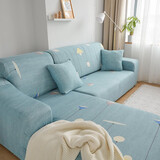 帕布（pabu）沙发套全包罩四季通用贵妃组合弹力防滑布艺全盖沙发保护罩盖布 休闲时光 双人（适用145-185cm长度）单件