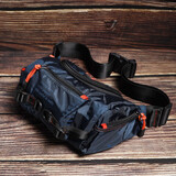 斯帕曼大容量男士腰包2025新款多功能潮流男包户外胸包单肩包帆布运动包 宝蓝色