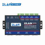 ZLAN 卓岚四串口服务器RS232/485/422转以太网modbus网关工业级5443A 含配件电源