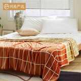 网易严选 暖绒盖毯 恋上阳光绒感 素色款/印花款 【吸湿发热款300gsm】绿色 180*200cm