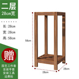 唯艺视品花架实木家用三件套吊篮中式隔断阳台客厅室内室外绿萝置物架简约 28*58