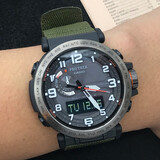 卡西欧（CASIO） 手表 PROTREK系列太阳能户外登山运动男士腕手表 PRW-6600YB-3