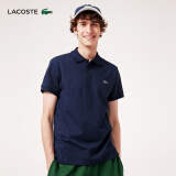 LACOSTE法国鳄鱼男装经典商务休闲纯色翻领Polo衫|PH7937 166/藏青 L 5