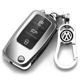 适用大众老10/13/14/15/16/17/18款朗逸速腾宝来帕萨特钥匙包套扣 A款套钥匙扣【月光银】